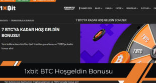 1xbit BTC Hoşgeldin Bonusu